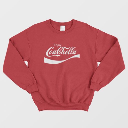 Enjoy Coachella Coca Cola Parody Sweatshirt