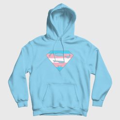 Superman Logo Trans Rights Are Human Rights Hoodie
