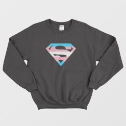 Superman Logo Trans Rights Are Human Rights Sweatshirt