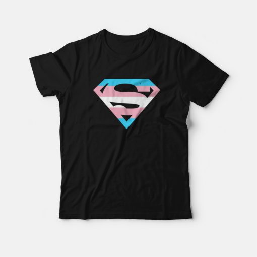 Superman Logo Trans Rights Are Human Rights T-Shirt