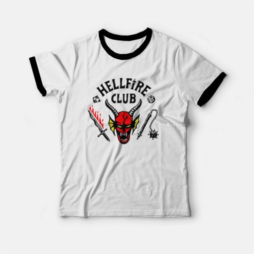 Hellfire Club Stranger Things Season 4 Ringer T-Shirt