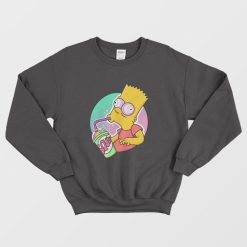 Bart Simpson Drinking Squishee Sweatshirt
