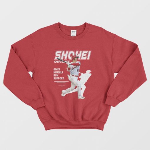 Los Angeles Angels Shohei Ohtani Gives Himself Run Support Sweatshirt