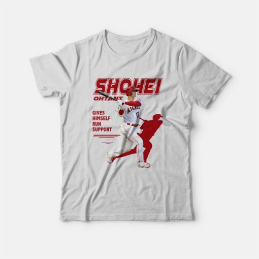Los Angeles Angels Shohei Ohtani Gives Himself Run Support T-Shirt