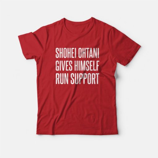Shohei Ohtani Gives Himself Run Support T-Shirt