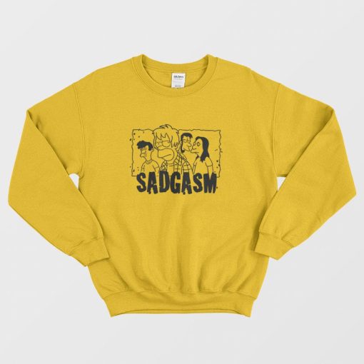 Simpsons Sadgasm Bart Family Sweatshirt