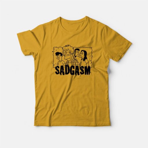 Simpsons Sadgasm Bart Family T-Shirt