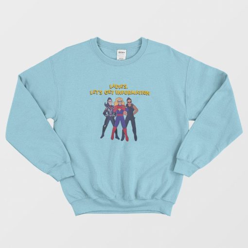 Ms Marvel Ladies Lets Get Information Sweatshirt