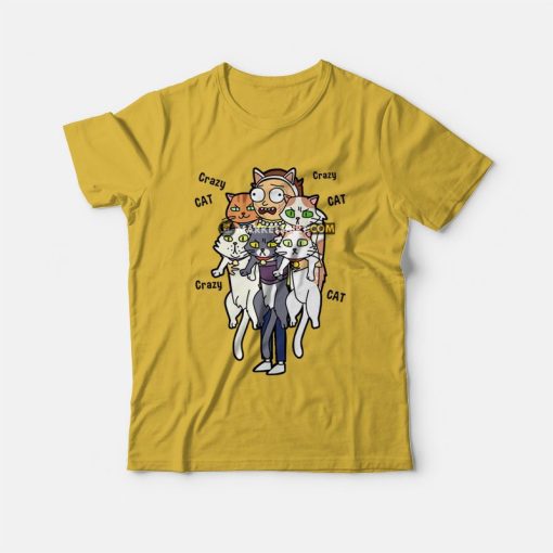Rick and Morty Crazy Cat Morty T-Shirt