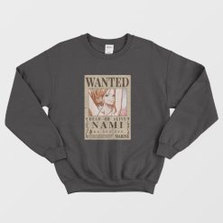 Nami Wanted Poster One Piece Sweatshirt