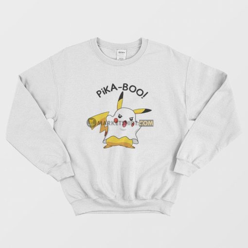 Pikachu Pika Boo Pokemon Sweatshirt