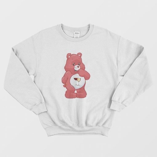 Wine Care Bear Sweatshirt