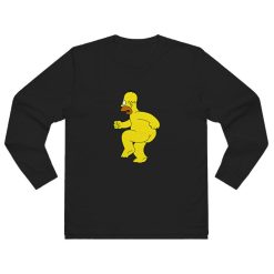 Bart Simpson Homer Simpson Naked Long Sleeve Shirt