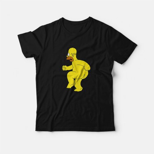 Bart Simpson Homer Simpson Naked T-Shirt