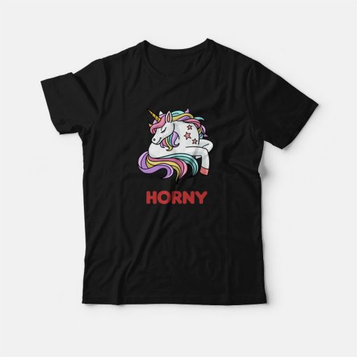 Horny Unicorn Funny T-Shirt