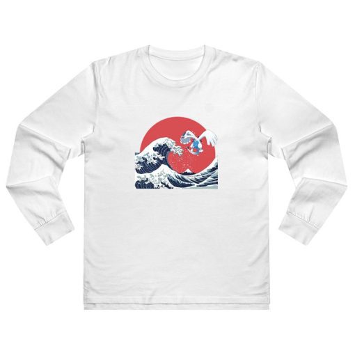 Pokemon Lugia Japanese Wave Long Sleeve Shirt