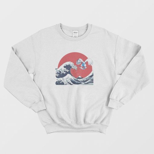 Pokemon Lugia Japanese Wave Sweatshirt