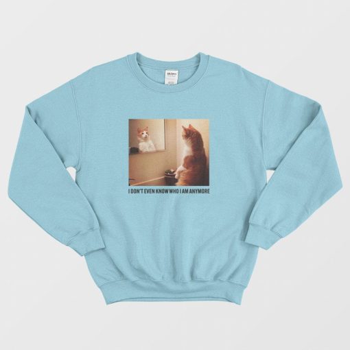 Cat I Don't Even Know Who I Am Anymore Sweatshirt