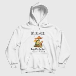 Frog Fully Rely On God's Indifference To My Suffering Vintage Hoodie
