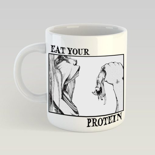 Eat Your Protein Attack On Titan Anime Gym Mug
