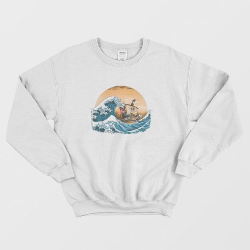 One Piece The Great Wave off Kanagawa Sweatshirt