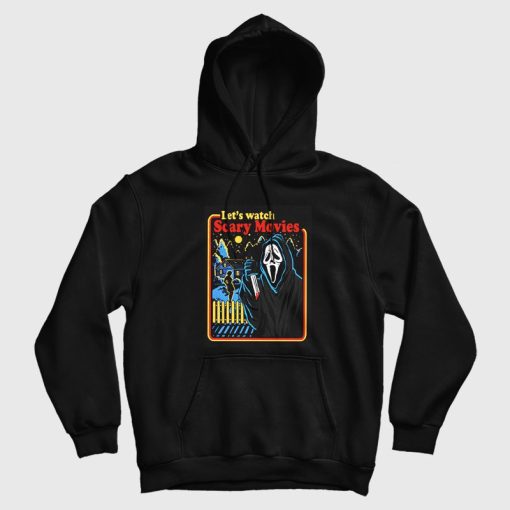 Let's Watch Scary Movie Scream Ghostface Scary Movie Hoodie