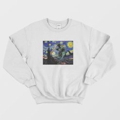 Godzilla Vincent Van Gogh Starry Night Sweatshirt