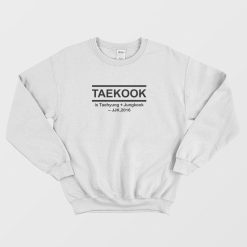 Taekook is Taehyung Jungkook Sweatshirt
