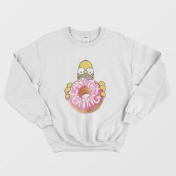 The Simpsons Homer Can't Talk Eating Sweatshirt