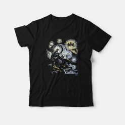 Batman Starry Night Vincent Van Gogh T-Shirt