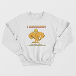 Garfield I Love Mondays Back On The Work Site For Servings Of Lasagna Sweatshirt
