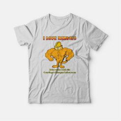 Garfield I Love Mondays Back On The Work Site For Servings Of Lasagna T-Shirt