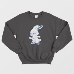 NewJeans Bunny Logo Roller Skate Sweatshirt