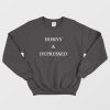 Horny and Depressed Sweatshirt
