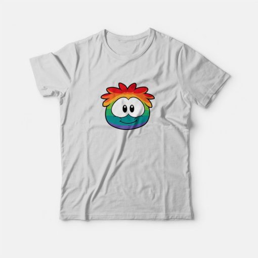Rainbow Puffle Club Penguin T-Shirt