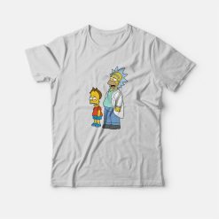 Rick and Morty Simpsons Style T-Shirt