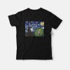 Van Gogh Rick and Morty The Starry Night T-Shirt