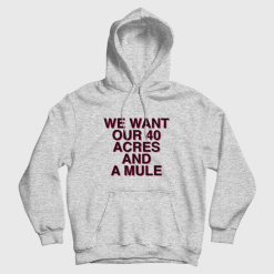 We Want Our 40 Acres and A Mule Hoodie