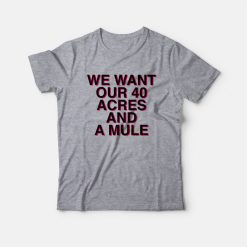 We Want Our 40 Acres and A Mule T-Shirt