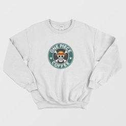 One Piece Coffee Starbucks Coffee Parody Sweatshirt
