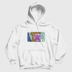 Squidward I Really Wish I Weren't Here Right Now Button Hoodie