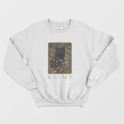 Gustav Klimt Garden Cat Sweatshirt