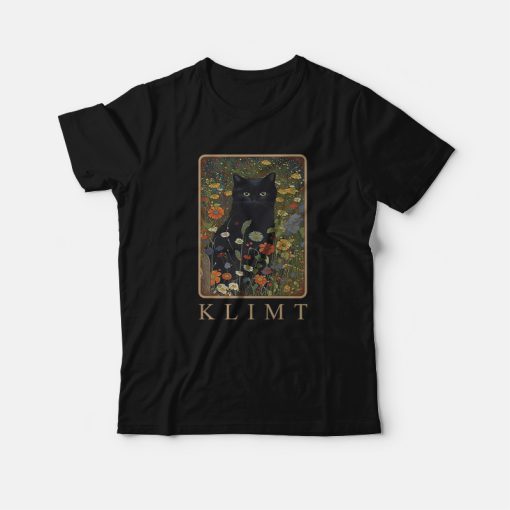 Gustav Klimt Garden Cat T-Shirt