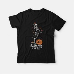 It's The Most Wonderful Time Of The Years Skeleton Halloween T-Shirt