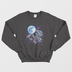 Three Possums Howling at Moon Sweatshirt