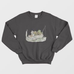 Frog and Toad Fishing 90s Vintage Sweatshirt