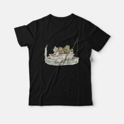 Frog and Toad Fishing 90s Vintage T-Shirt