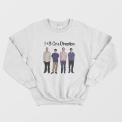 I love One Direction Weezer Sweatshirt