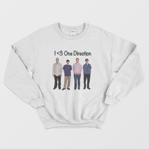 I love One Direction Weezer Sweatshirt