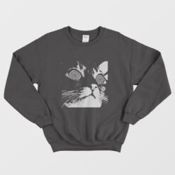 Psychedelic Cat Trippy Sweatshirt